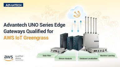 Advantech’s UNO Series Edge Gateways  Qualified for AWS IoT Greengrass